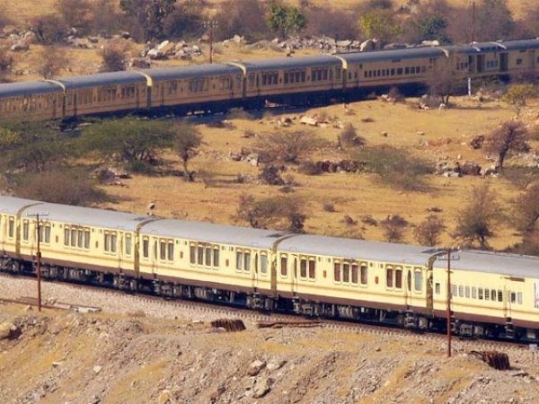 The Palace on Wheels crossing the Thar Desert
